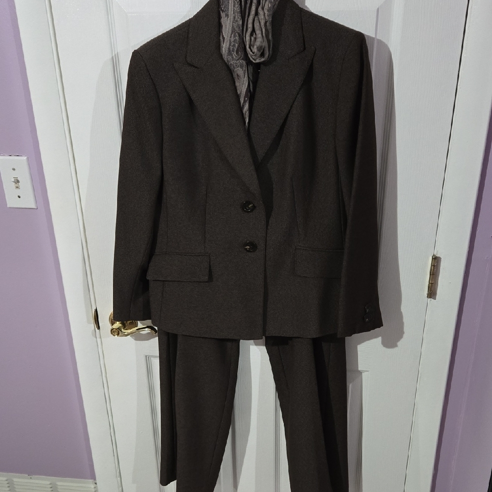 Kasper Women's Dark Brown Suit Set
